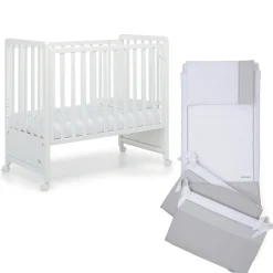 Foppapedretti Cameretta Pikkoletto bianco con completo piumone grigio Sale