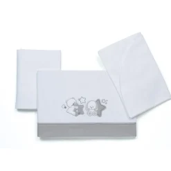 Foppapedretti Completo lenzuolino in cotone Armony Piccoli amici