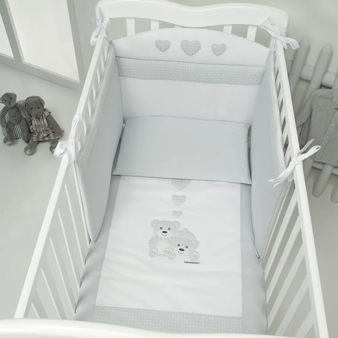 Foppapedretti Completo piumone in cotone ricami Tenerorso Online