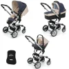 Foppapedretti Lista Nascita Supertres i-Size Denim Perla + Babyguard Clearance