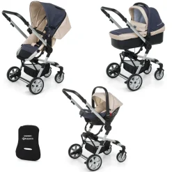 Foppapedretti Lista Nascita Supertres i-Size Denim Perla + Babyguard Clearance